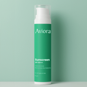 Aviora Sunscreen SPF 50+++ with Niacinamide , Rice Water Extract & Hyaluronic Acid